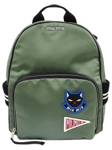 Miu Miu Cat Applique Backpack 5BZ009 #T1876 - Picture 1 of 9