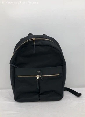 Mochila Knomo London 14" Mayfair Beauchamp negra con herrajes dorados excelente estado. Foto 1 de 4