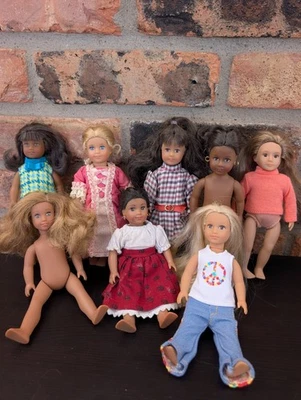 LOTE DE 8 MINI MUÑECAS AMERICAN GIRL Pleasant Company Elizabeth Melody Addy Julie++ Foto 1 de 4