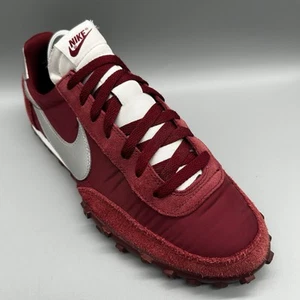 2019 Nike Waffle Racer Team Red Silver CN8115-600 Mens Uk 8 Shoes Sneakers - Imagen 1 de 8