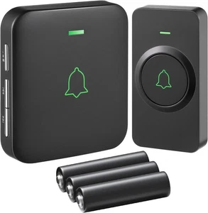 AVANTEK Kabellose Türklingel Batteriebetrieben Mini Funkklingel 300M Wasserdicht - Bild 1 von 8