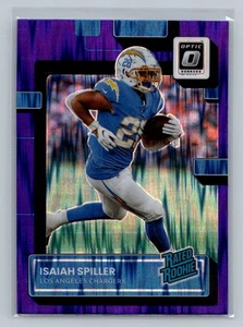 2022 Donruss Optic #216 Isaiah Spiller Purple Shock - Picture 1 of 2