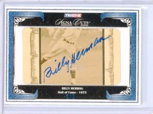 2008 TRISTAR SIGNA CUTS BILLY HERMAN AUTOGRAPH 3/5 - Picture 1 of 3