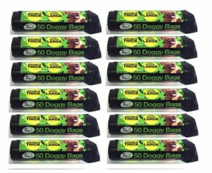 600 x HUNDEKOTBEUTEL doppelt dick extra groß Bindegriffe Hundekot XXL kostenloser Versand - Bild 1 von 2