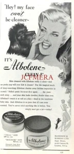 ALBOLENE Cleansing Cream Cosmetics Advert : Original 1951 Print - Picture 1 of 1