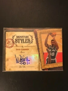 2006-07 SP Signature Edition David Robinson Signature Style 16/25  Upper Deck - Picture 1 of 2