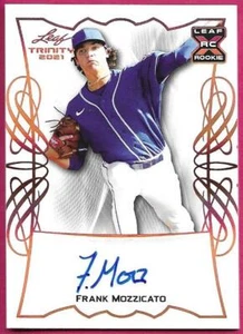 2021 Leaf Trinity Baseball FRANK MOZZICATO Rookie XRC Autograph Bronze - Bild 1 von 2