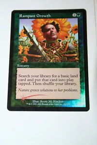 MTG 7th Edition Magic The Gathering Rampant Growth NM English Unplayed FOIL - Picture 1 of 2