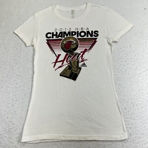 Adidas NBA Miami Heat Women's Medium Slim Fit 2012 Locker Room Champions T Shirt