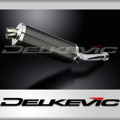 Aprilia Tuono 2003-2004 Delkevic Slip On 14" Oval Carbon Exhaust Muffler Kit - Image 1 of 4