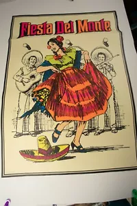 Fiesta Del Monte Advertising Poster (PSTR-15) Pretty Lady Dancing 35x25 - Picture 1 of 7