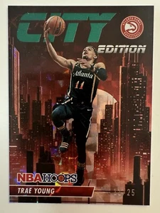 2023-24 Panini Hoops Basketball Atlanta Trae Young Jersey Number #’ed 11/25 - Picture 1 of 2