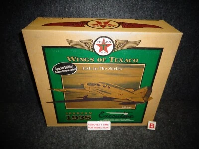 ALAS DE TEXACO 1935 AVIÓN EJECUTIVO ESPARTANO EDICIÓN ESPECIAL ERTL FUNDIDO A PRESIÓN Foto 1 de 4