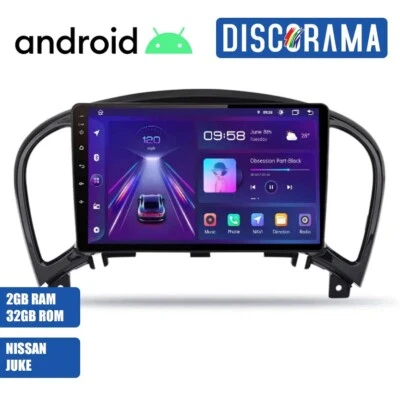 AUTORADIO ANDROID NISSAN JUKE 2010-2018 STEREO AUTO TOUCH 9" WIFI NAVIGATORE - Immagine 1 di 4