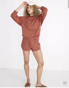 Madewell MWL Curved-Hem Sweatshorts - Picture 1 of 6