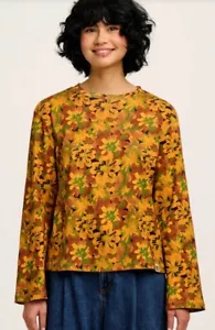 Lucy & Yak Women’s Top Hermoine Long Sleeve Fluted Small Cass Floral Summer Sun - Picture 1 of 4