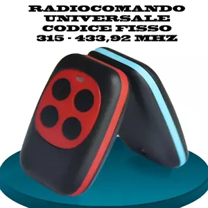 TELECOMANDO UNIVERSALE CANCELLO AUTOMATICO 433,92 MHZ RADIOCOMANDO CODICE FISSO - Bild 1 von 8
