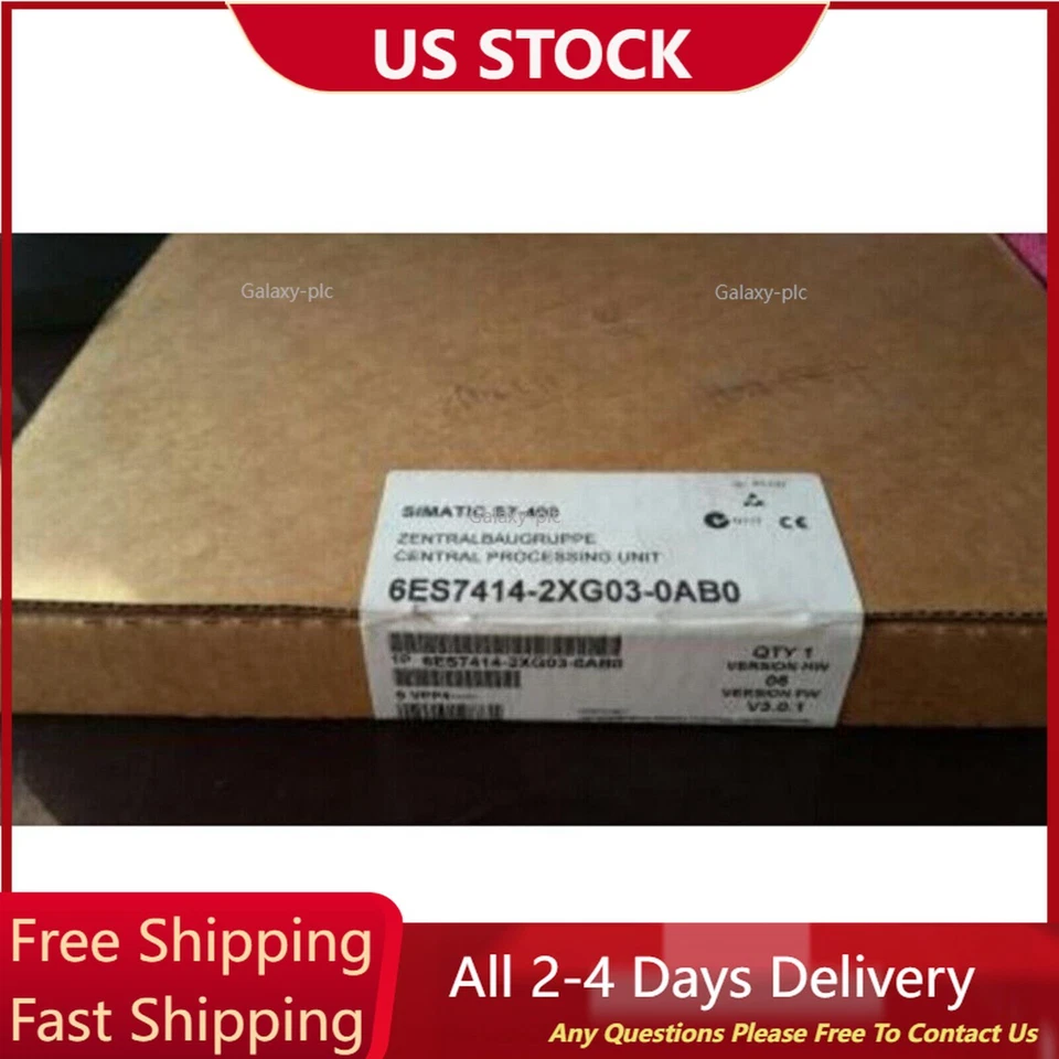 New Siemens SIMATIC S7-400 CPU 414-2 6ES7414-2XG03-0AB0 6ES7 414-2XG03-0AB0 - Image 1 of 1