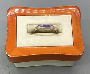 Zehenring Sterlingsilber & lila Stein - Größe 5 - Bild 1 von 5