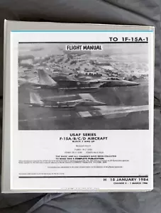 McDonnell F-15 a b c d eagle aircraft Ops flight manual manual printed & binder - Picture 1 of 1