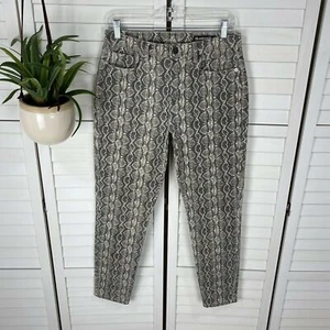 Blank NYC Jeans The Reade Crop Skinny Snake Along Print Pants Womens Size 29 - Picture 1 of 9