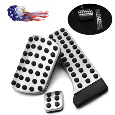 3PCS For Mercedes-Benz GLK Class X204 2008-14 Non-Slip Pedal Gas Brake Cover Pad - Изображение 1 из 4