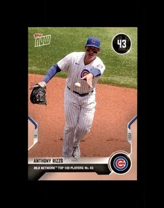 2021 Topps Now Top 100 #MN-43 Anthony Rizzo Chicago Cubs - Picture 1 of 1