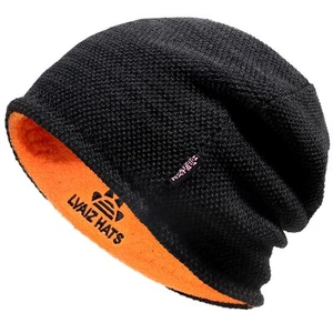 Lvaiz Mens Winter Beanie Hat Warm Fleece Lined Skull Cap for Men Reversible W - Picture 1 of 6