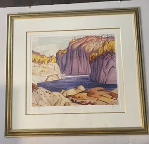 Impresión artística Magnetawan vintage enmarcada firmada por A J CASSON #ed 521/900 - Imagen 1 de 13