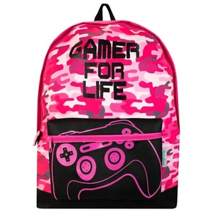 Mochila para jugadores Niños Niñas Bolso escolar Mochila Bolso para libros Camuflaje Rosa Negro Cremallera - Imagen 1 de 6