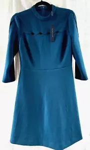 Elie Tahari Senna neues türkisfarbenes Damenkleid Größe 6 $ 368 neu mit Etikett - Bild 1 von 23