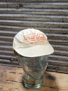 Alte 1930er Jahre Getränk Coca-Cola in Flaschen weißes Tuch Maler Mütze Größe 7 3/8 ACME - Bild 1 von 18