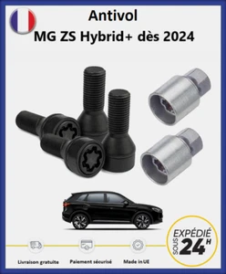 Ecrous antivol de roues noir MG ZS Hybrid+ dès 2024 - Imagen 1 de 1