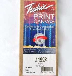 Fredrix HP 5000 5500 DesignJet 36" x 40' ft Archival Grade Inkjet Canvas - Picture 1 of 3