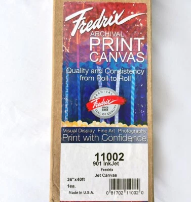 Fredrix HP 5000 5500 DesignJet 36" x 40' ft Archival Grade Inkjet Canvas  - Image 1 of 3