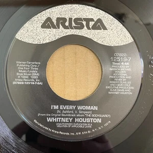 WHITNEY HOUSTON I'm Every Woman / Who Do You Love 45 Arista 12519-7 UNPLAYED - Picture 1 of 4