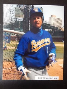 Scott Fletcher Autographed 8" X 10" Photograph  - Picture 1 of 2