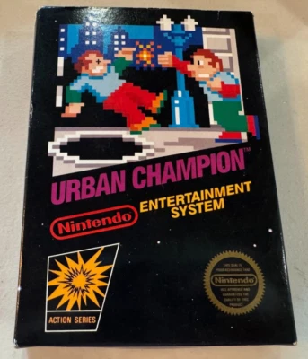 Urban Champion (Nintendo Entertainment System, 1986) Box and Game Hangtab - Image 1 of 4