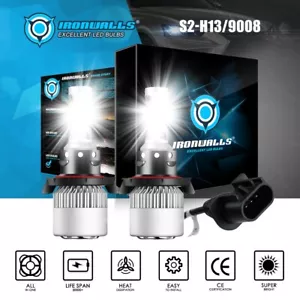 FOR HONDA RANCHER 350 400 LED HEADLIGHT BULB LIGHT SUPER WHITE HIGH POWER KIT 2X - Picture 1 of 11