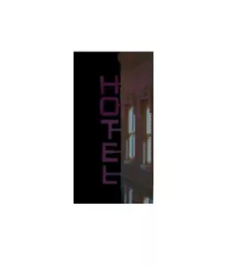 Miller Engineering ~ HO or O Scale ~ Vertical Neon Hotel Sign ~ Left ~ 14811L - Picture 1 of 1