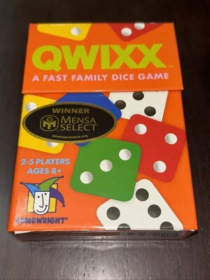 QWIXX A Fast Family Dice Game Gamewright Ages 8+ About 15 Min Play Time New - Image 1 of 4