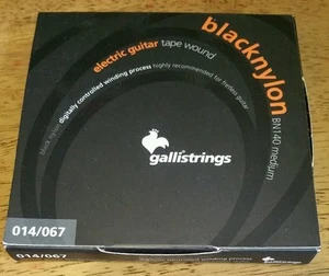 Gallistrings 014 018 036w 046 056 067 BN140 Medium Black Nylon Tape Wound  - Picture 1 of 3
