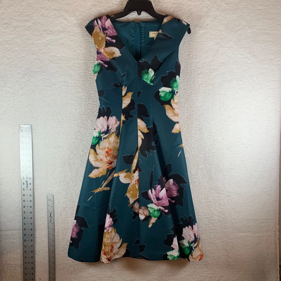 Anthropologie Moulinette Soeurs Women's V-neck Floral Baikal Dress Size 2 8453 Foto 1 de 4