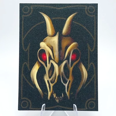Bakugan Custom Card "Doom" Gate Cards Metal Sand Coated Surface For Bakugan - Image 1 of 4