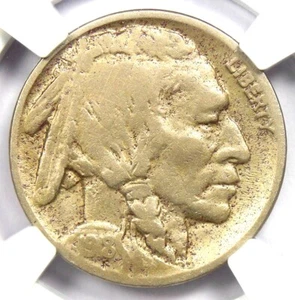 1918/7-D Buffalo Nickel 5C - NGC Fine Details - Rare Overdate Variety Coin! - Picture 1 of 5