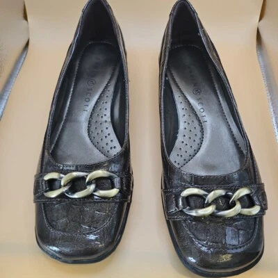 Zapatos Karen Scott Ollie Mujer’s 7M Mocasines Tapón Bajo Oscuro Cómodos Foto 1 de 4