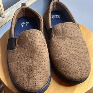 Men's Deer Foam Slippers Size Medium 9/10 Brown - Picture 1 of 13