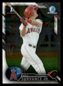 2016 Bowman Chrome Prospects #BCP57 Kyle Survance Jr. Los Angeles Angels - Picture 1 of 2