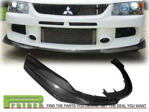 ART Style Front Bumper Lip FOR 06-07 Mitsubishi Lancer EVO 9 IX Carbon Fiber CF - Picture 1 of 3