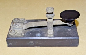 Western Union 3-B Clé à sangle à trois points, base ardoise, espions électrique - Photo 1/7